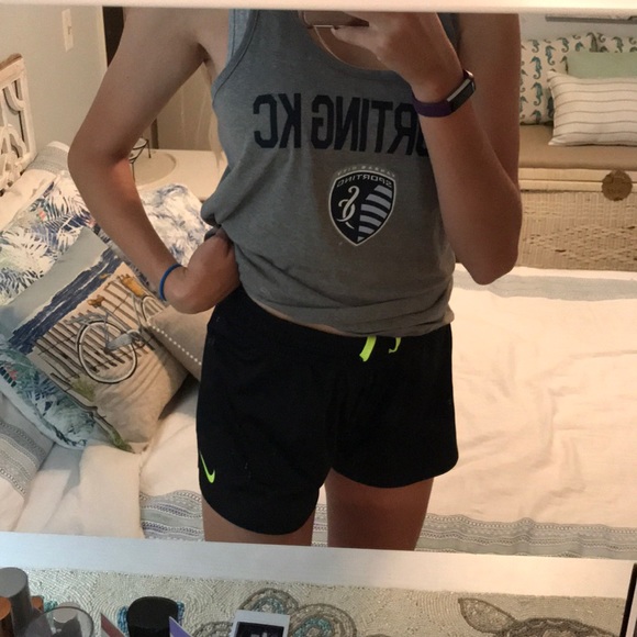 girls wearing nike shorts